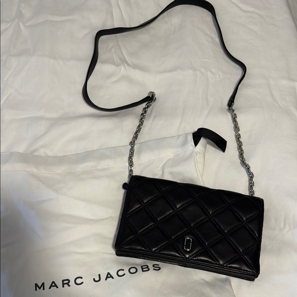 Marc Jacobs Black Quilted Crossbody Bag